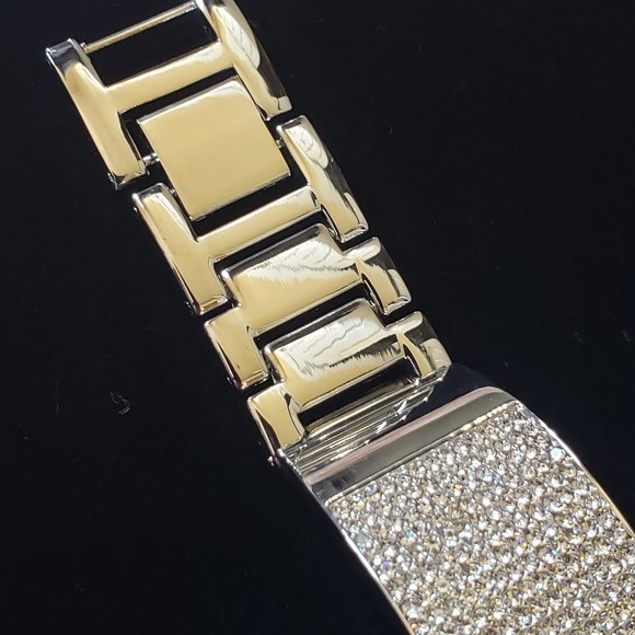 Geneva platinum bangle watch. New! No box. - Picture 4 of 11